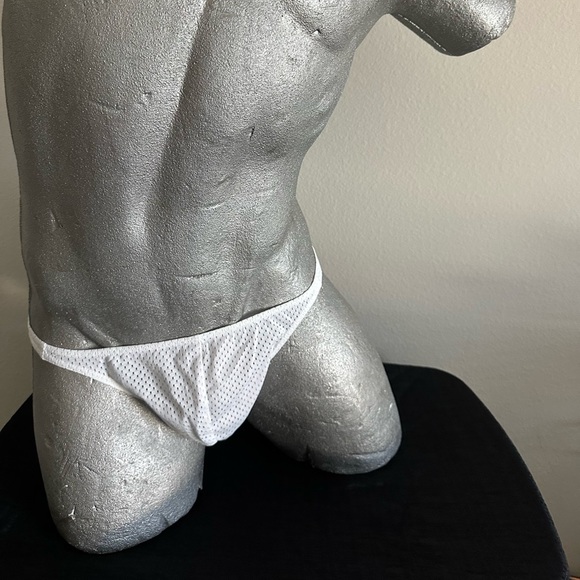 Football Mesh Brief - White B064* - Picture 3 of 14